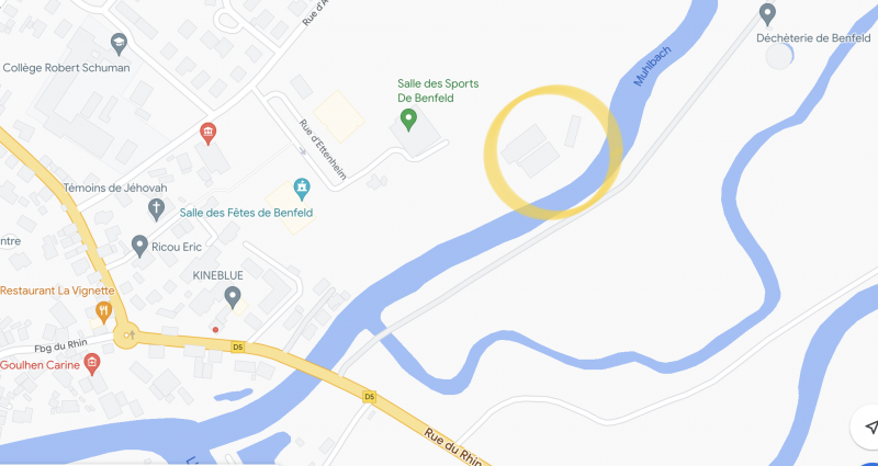 Plan accès Tennis Club BENFELD